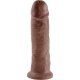 king cock pene realistico 255 cm marron VIBRASHOP