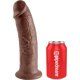 king cock pene realistico 255 cm marron VIBRASHOP
