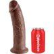 king cock pene realistico 255 cm marron VIBRASHOP