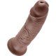 king cock pene realistico 255 cm marron VIBRASHOP