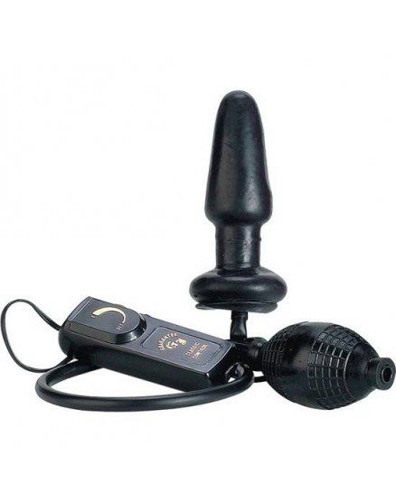 BUTPLUG HINCHABLE CON VIBRADOR NEGRO VIBRASHOP