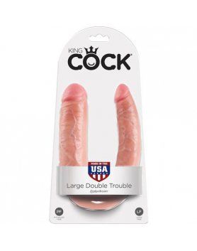 KING COCK PENE REALÍSTICO DOBLE PENETRACIÓN NATURAL VIBRASHOP