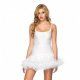 LEG AVENUE - VESTIDO ENAGUA BLANCO - VIBRASHOP