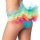 leg avenue braguita brasileña con tul trasero multicolor VIBRASHOP