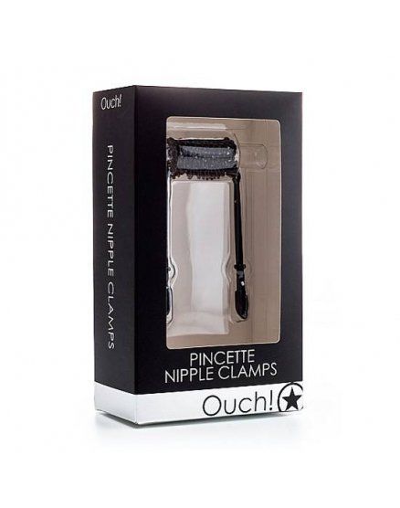 ouch pinza para pezones negro VIBRASHOP