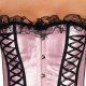 INTIMAX CORSET SATINADO CON ENTRELAZOS ROSA VIBRASHOP