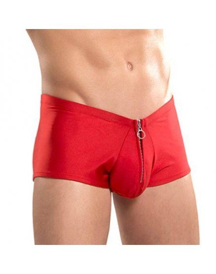 male power boxer con cremallera rojo VIBRASHOP