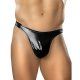 male power tanga efecto latex negro VIBRASHOP