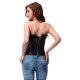 INTIMAX CORSET CON VOLANTE Y ENTRELAZOS NEGRO VIBRASHOP