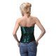 INTIMAX CORSET SATINADO CON ENCAJE VERDE VIBRASHOP