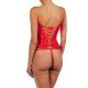 INTIMAX CORSET DE VOLANTES DE ENCAJES ROJO VIBRASHOP