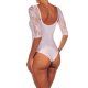 INTIMAX BODY DE ENCAJE Y TANGA BLANCO VIBRASHOP