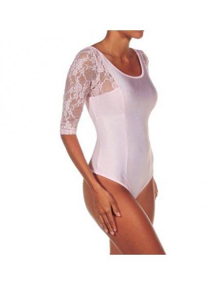 INTIMAX BODY DE ENCAJE Y TANGA BLANCO VIBRASHOP