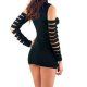 INTIMAX VESTIDOS EROTICOS CORTES NEGRO VIBRASHOP