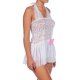 MINI VESTIDO TRANSPARENTE Y ENCAJES VIBRASHOP