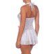 MINI VESTIDO TRANSPARENTE Y ENCAJES VIBRASHOP