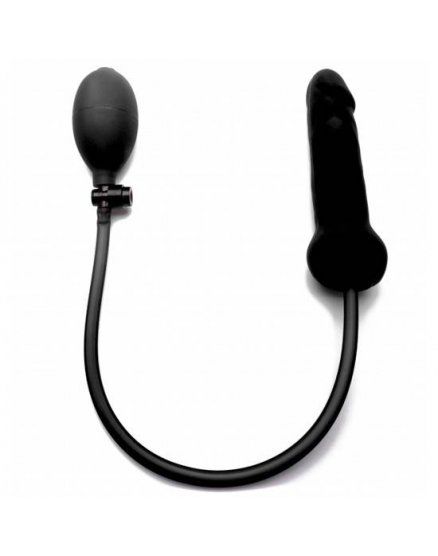 OUCH! - DILDO HINCHABLE DE SILICONA - NEGRO VIBRASHOP