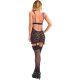 LIPS AND CHERRY BODY DE ENCAJES NEGRO VIBRASHOP