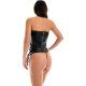 CARAMEL NUIT CORSET LENCERIA DE CUERO DE LAZADA NEGRO VIBRASHOP