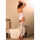 LEG AVENUE BODY DE ENCAJE FLORAL BLANCO VIBRASHOP