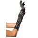 leg avenue guantes satinados de color negro VIBRASHOP
