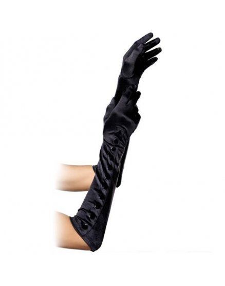 leg avenue guantes extra largos negros con botones VIBRASHOP