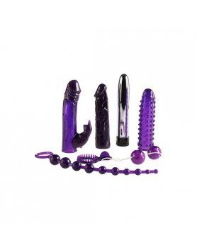 KIT JUGUETES SEXUALES PARA PAREJAS IMPERIAL RABBIT MORADO VIBRASHOP