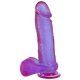 ballsy pene realistico de gelatina morado VIBRASHOP