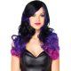 PELUCA LARGA ONDULADA NEGRO AZUL & MORADO WIGS VIBRASHOP