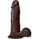 REALISTIC COCK PENE REALÍSTICO 15 CM NEGRO VIBRASHOP