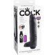 KING COCK PENE REALÍSTICO EYACULADOR 11 NEGRO VIBRASHOP