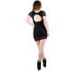 PURPURA CONCEPT VESTIDO MANGA CORTA EVELINA NEGRO VIBRASHOP