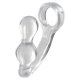 BUTPLUG CON ANILLO PARA EL PENE MANPOWER TRANSPARENTE VIBRASHOP