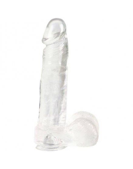 DONG PENE REALÍSTICO TRANSPARENTE GRANDE VIBRASHOP