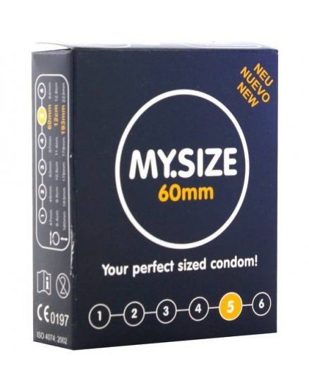 my size preservativos 60 mm 3 uds VIBRASHOP