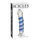 CONSOLADOR DE CRISTAL ICICLES NUMERO 5 AZUL VIBRASHOP