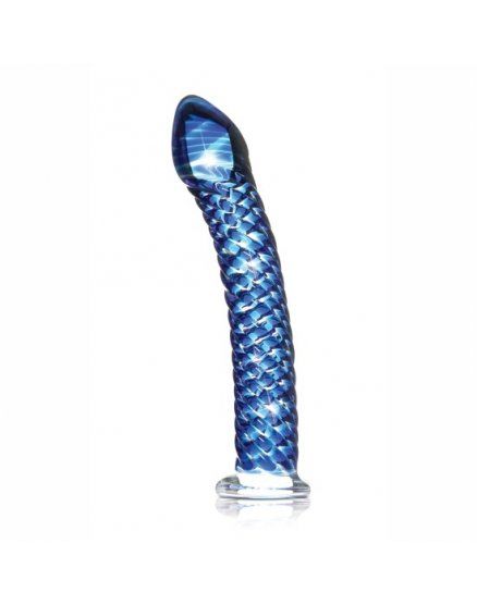 CONSOLADOR DE CRISTAL ICICLES NUMERO 29 AZUL VIBRASHOP