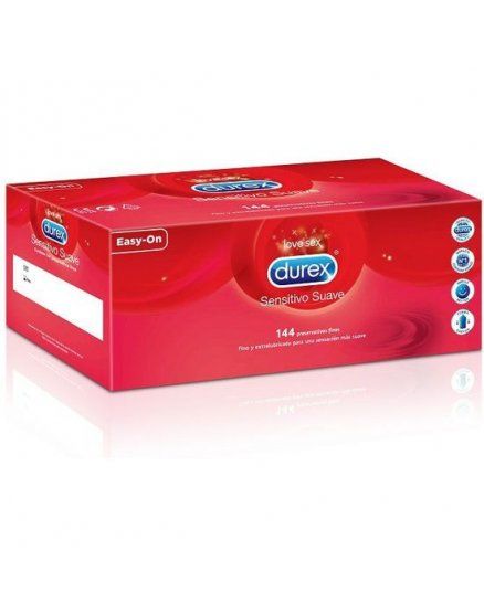 PRESERVATIVOS SENSITIVO SUAVE 144 UDS DUREX VIBRASHOP