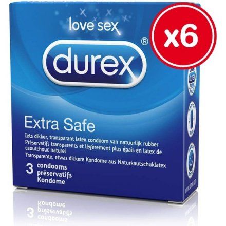 DUREX EXTRA SEGURO 3 UDS (6 CAJAS) los tenemos al mejor precio en Vibrashop