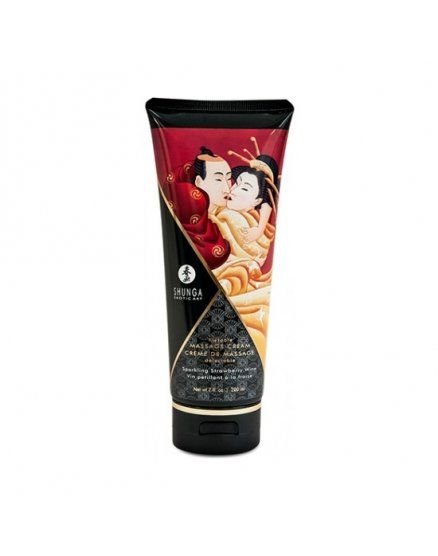 CREMA MASAJES SENSUAL FRESAS CON CAVA SHUNGA VIBRASHOP