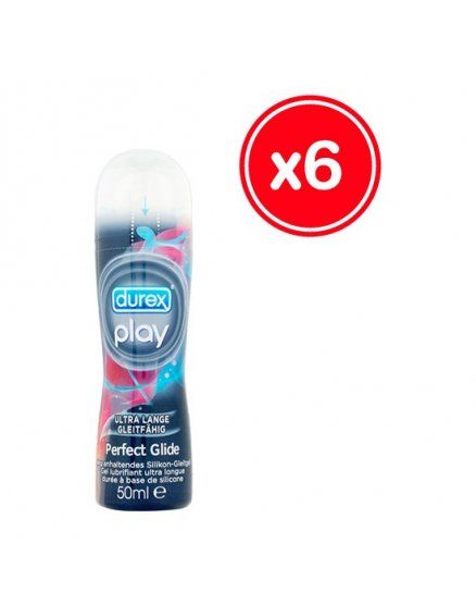 DUREX PLAY PERFECT GLIDE LURBICANTES FEMENINOS 50 ML 6 UDS VIBRASHOP