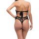 BODY AJUSTADO DE ENCAJES FLORALES NEGRO VIBRASHOP