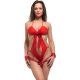 BODY EROTICO DESCUBIERTO ROJO VIBRASHOP