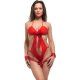 BODY EROTICO DESCUBIERTO ROJO VIBRASHOP