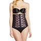 CORSET LENCERIA UNDERBUST DE FLORES ROSA VIBRASHOP