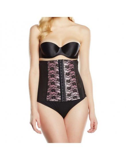 CORSET LENCERIA UNDERBUST DE FLORES ROSA VIBRASHOP