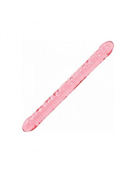 DILDO REALISTA DOBLE GELATINA 45 CM ROSA VIBRASHOP