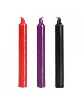 SET VELAS BONDAGE JAPONESAS 3 UNIDADES VIBRASHOP