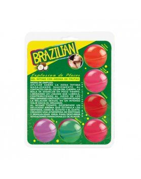 secret play brazilian balls variadas gel intimo aroma frutas VIBRASHOP