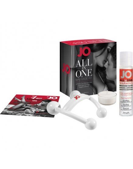 jo all in one kit de masaje blanco VIBRASHOP